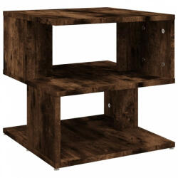 vidaXL Füstös tölgyszínű szerelt fa kisasztal 40 x 40 x 40 cm (815810)