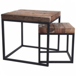 H&S Collection 2 darabos tíkfa kisasztal szett (436202) - plaza8