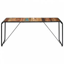 vidaXL Tömör újrahasznosított fa étkezőasztal 180 x 90 x 76 cm (247862) - plaza8