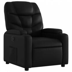vidaXL Fekete műbőr dönthető fotel (372465) - plaza8