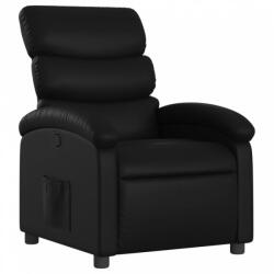 vidaXL Fekete műbőr dönthető fotel (371713) - plaza8