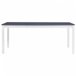 vidaXL Fehér és szürke fenyőfa étkezőasztal 180 x 90 x 73 cm (283406) - plaza8
