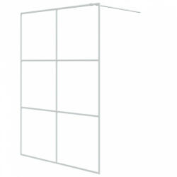 vidaXL Fehér átlátszó esg üveg zuhanyfal 140 x 195 cm (152124) - plaza8