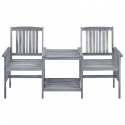 vidaXL Tömör akácfa kerti székek teázóasztallal 159 x 61 x 92 cm (311884) - plaza8