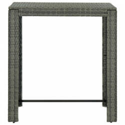 vidaXL Szürke polyrattan kerti bárasztal 100 x 60, 5 x 110, 5 cm (45875) - plaza8