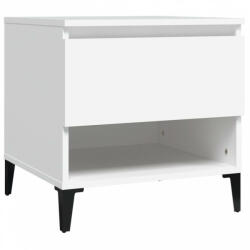 vidaXL Fehér szerelt fa kisasztal 50 x 46 x 50 cm (819548)