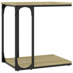 vidaXL Sonoma-tölgyszínű szerelt fa kisasztal 50 x 352 x 50 cm (825813)