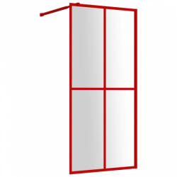 vidaXL Piros zuhanyfal átlátszó esg üveggel 100 x 195 cm (154946) - plaza8