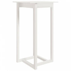 vidaXL Fehér tömör fenyőfa bárasztal 60 x 60 x 110 cm (822178)