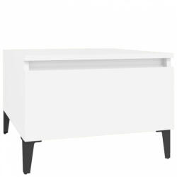 vidaXL Fehér szerelt fa kisasztal 50 x 46 x 35 cm (819516)