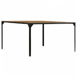 vidaXL Tömör mangófa étkezőasztal 140 x 140 x 76 cm (246628) - plaza8