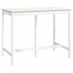 vidaXL Fehér tömör fenyőfa bárasztal 140 x 80 x 110 cm (822158)