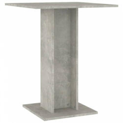 vidaXL Betonszürke forgácslap bisztróasztal 60 x 60 x 75 cm (802106) - plaza8