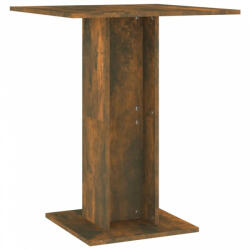 vidaXL Füstös tölgy színű szerelt fa bisztróasztal 60 x 60 x 75 cm (815102) - plaza8