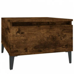 vidaXL Füstös tölgyszínű szerelt fa kisasztal 50 x 46 x 35 cm (819526)