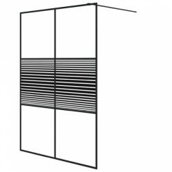 vidaXL Fekete átlátszó esg üveg zuhanyfal 140 x 195 cm (152149) - plaza8