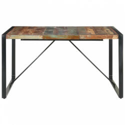 vidaXL Tömör újrahasznosított fa étkezőasztal 140 x 140 x 75 cm (321573) - plaza8