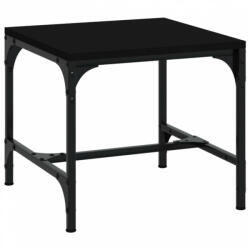vidaXL Fekete szerelt fa kisasztal 40x40x35 cm (819402)