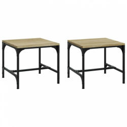 vidaXL 2 db sonoma tölgy színű szerelt fa kisasztal 40x40x35 cm (819405) - plaza8