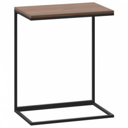 vidaXL Fekete szerelt fa kisasztal 55 x 35 x 66 cm (336132)