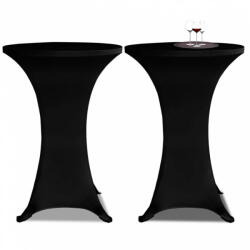 vidaXL 4 db fekete sztreccs asztalterítő bárasztalhoz ? 60 cm (279071)