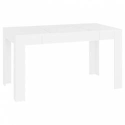 vidaXL Fehér szerelt fa étkezőasztal 140 x 74, 5 x 76 cm (804202)