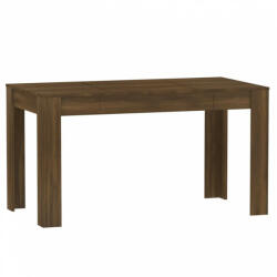 vidaXL Barna tölgy színű szerelt fa étkezőasztal 140 x 74, 5 x 76 cm (815200) - plaza8