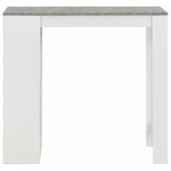 vidaXL Fehér bárasztal polccal 110 x 50 x 103 cm (280214) - plaza8