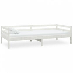 vidaXL Fehér tömör fenyőfa kanapéágy 90 x 200 cm (806931) - plaza8