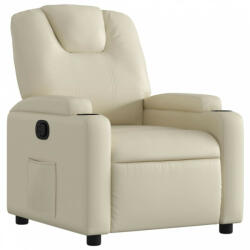 vidaXL Krémszínű műbőr dönthető fotel (372390) - plaza8