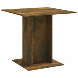 vidaXL Füstös tölgyszínű szerelt fa étkezőasztal 80 x 80 x 75 cm (825822) - plaza8