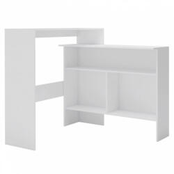 vidaXL Fehér bárasztal 2 asztallappal 130 x 40 x 120 cm (280217) - plaza8