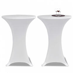 vidaXL 4 db fehér sztreccs asztalterítő bárasztalhoz ? 70 cm (279069)