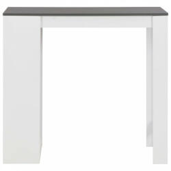 vidaXL Fehér bárasztal polccal 110 x 50 x 103 cm (280216)