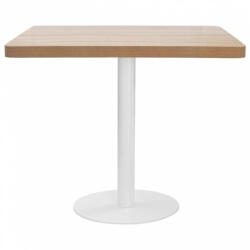 vidaXL Világosbarna mdf bisztróasztal 80 x 80 cm (286432) - plaza8
