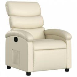 vidaXL Krémszínű műbőr dönthető fotel (371714) - plaza8