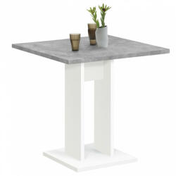 FMD betonszürke és fehér étkezőasztal 70 cm (428691) - plaza8