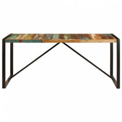 vidaXL Tömör újrahasznosított fa étkezőasztal 180 x 90 x 75 cm (247415) - plaza8