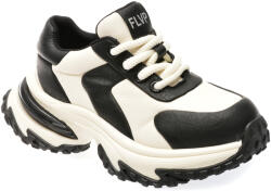 Flavia Passini Pantofi casual FLAVIA PASSINI alb-negru, 2120, din piele naturala 38