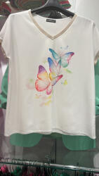 Pretty Women Bluza cu imprimeu fluturi multicolor