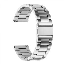Techsuit Curea pentru Samsung Galaxy Watch 4/5/Active 2, Huawei Watch GT 3 (42mm)/GT 3 Pro (43mm) - Techsuit Watchband 20mm (W010) - Silver (KF2313150) - casacuhuse