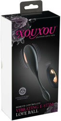 XOUXOU Bile vaginale 10 moduri de vibratie, 10 moduri de stimulare electrica Vibrating E-Stim Love Ball 18, 6 cm (4024144180936)