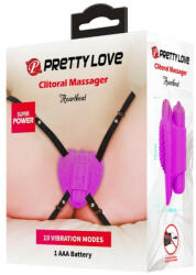 Pretty Love Stimulator pentru clitoris cu 10 functii de vibratie Pretty Love Heartbeat Clitoral Massager (7.2cm) (6959532327403)