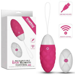 Ijoy Love Toy Ou vibrator cu telecomanda IJOY Wireless Remote Control Rechargeable Egg Pink (6970260907552)