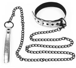 LOVETOY Bondage Fetish Metallic Pup Collar With Leash (6970260906012)
