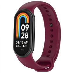 Techsuit Curea pentru Xiaomi Mi Band 8 / 8 NFC - Techsuit Watchband (W014) - Wine Red (KF2316661) - casacuhuse