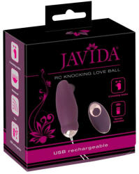 Javida Ou vibrator cu telecomanda 8 moduri de pulsare Javida RC Knocking Love Ball (4024144552702)