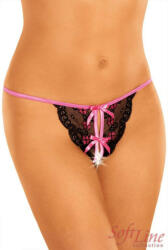 SOFTLINE Bikini 2347 negru & roz - S/L (5906340714445)