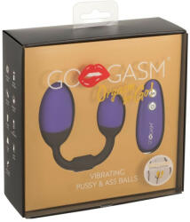 GO-GASM Ou vibrator pentru vagin și anus cu 7 moduri de vibrație Vibrating Pussy & Ass Balls (4024144638093)