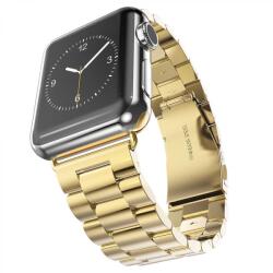 Techsuit Curea pentru Apple Watch 1/2/3/4/5/6/7/8/9/SE/SE 2/Ultra//Ultra 2 (42/44/45/49mm) - Techsuit Watchband (W036) - Gold (KF239475)